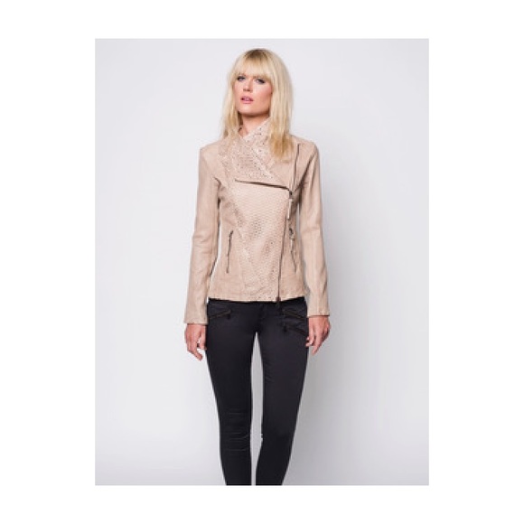 Bano eeMee Genuine Leather Biker Jacket - Picture 9 of 16